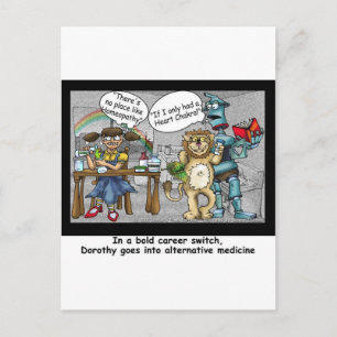 Geen plaats zoals Homeopathie Funny Cartoon Gifts  Briefkaart