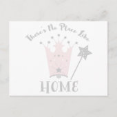 Geen plaats zoals thuis briefkaart (Voorkant)