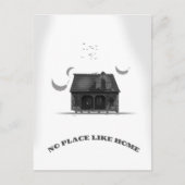 Geen plaats zoals thuis briefkaart (Voorkant)