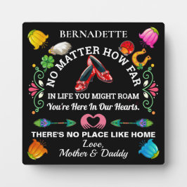 Geen plaats zoals thuis fotoplaat