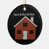 Geen plaats zoals thuis keramisch ornament (Links)