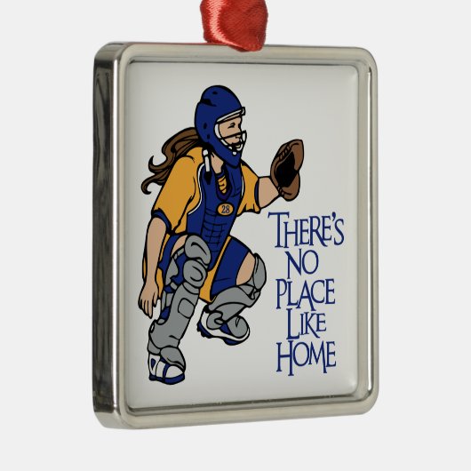 Geen plaats zoals thuis metalen ornament (Rechts)