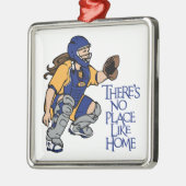 Geen plaats zoals thuis metalen ornament (Links)