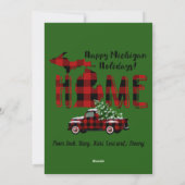 Geen plaats zoals thuis | Michigan Buffalo Play Feestdagenkaart (Achterkant)