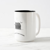 Geen plaats zoals thuis tweekleurige koffiemok (Voorkant rechts)