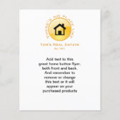 Geen plaats zoals thuisbasis Button Flyer (Voorkant)