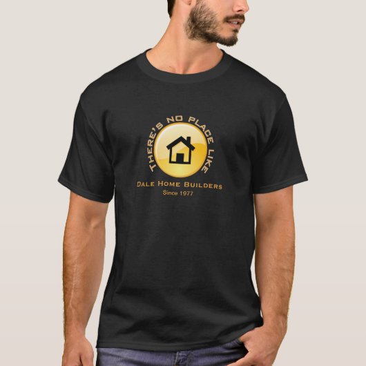 Geen plaats zoals thuisButton T-shirt (Voorkant)