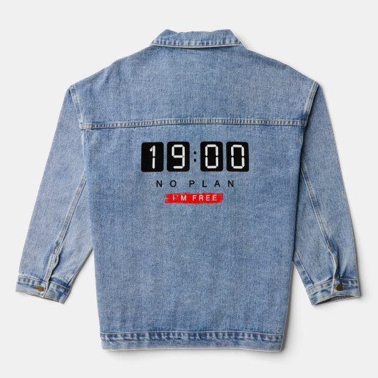 Geen plan denim jacket (Achterkant)