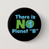Geen planeet B klimaatverandering Ronde Button 5,7 Cm (Voorkant)