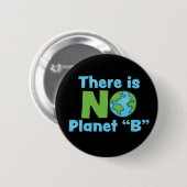Geen planeet B klimaatverandering Ronde Button 5,7 Cm (Voorkant /achterkant)