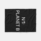 Geen planeet B milieubescherming _1 Fleece Deken (Voorkant (Horizontaal))