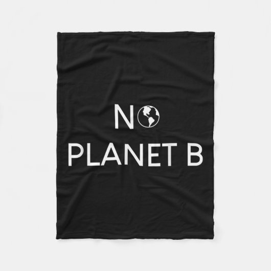 Geen planeet B milieubescherming _1 Fleece Deken (Voorkant)