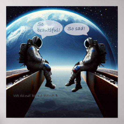 Geen planeet B Poster (Voorkant)