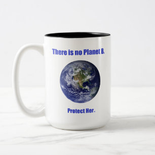 Geen Planeet B Tweekleurige Koffiemok