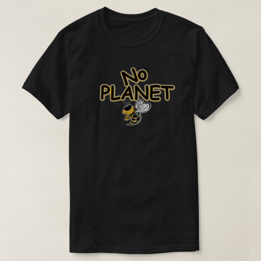 GEEN PLANEET BIJ T-SHIRT (Design voorkant)