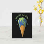 Geen Planet B Milieubescherming Earth Mannen Wo Kaart (Gele Bloem)