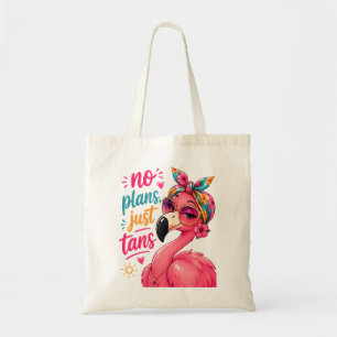 Geen plannen, gewoon bruin worden - Sassy Flamingo Tote Bag