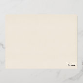 Geen plannen, maximale vibes folie feestdagen briefkaart (Achterkant)