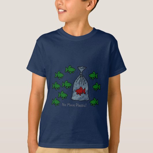 Geen plastic Kinderen meer T-shirt (Voorkant)