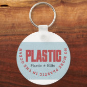 Geen plastic meer in de oceaan | Aardwaterverontre Sleutelhanger (Voorkant)