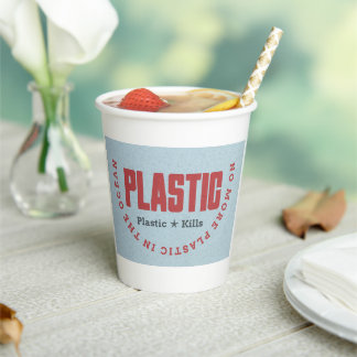 Geen plastic meer in de oceaan | Zeeverontreinigin Papieren Bekers