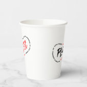 Geen plastic meer in de oceaan | Zeeverontreinigin Papieren Bekers (Links)