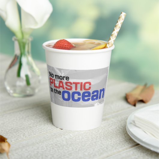 Geen plastic meer in de oceaan | Zeeverontreinigin Papieren Bekers (Insitu)