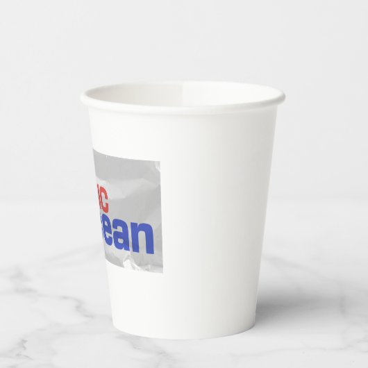 Geen plastic meer in de oceaan | Zeeverontreinigin Papieren Bekers (Links)