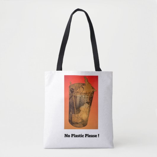 Geen plastic tote bag (Voorkant)