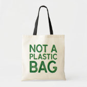 Geen plastic zak tote bag (Voorkant)