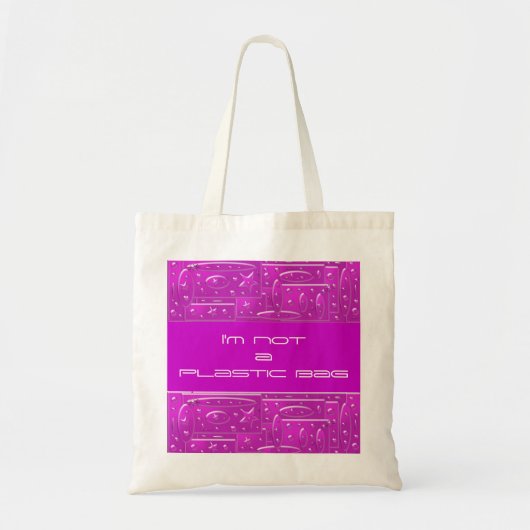 Geen plastic zak tote bag (Voorkant)