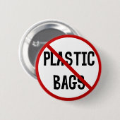 Geen plastic zakken Button (Voorkant /achterkant)