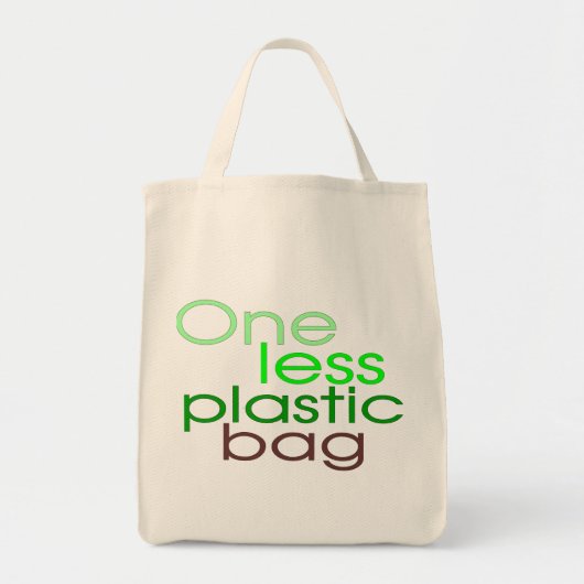 Geen plastic zakken! tote bag (Voorkant)