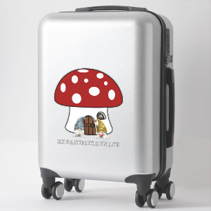 Geen plek als Gnoom, geen plek als thuispaddenstoe Sticker