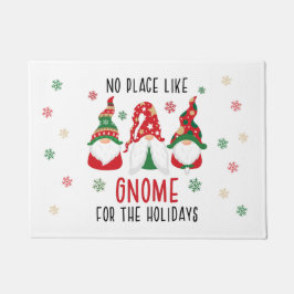 Geen plek als Gnoom voor de Feestdagen Kerstmis Deurmat