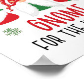 Geen plek als Gnoom voor de Feestdagen Kerstmis Poster (Hoek)