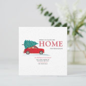 Geen plek als het adres waar je met Kerstmis thuis Feestdagenkaart (Staand voorkant)