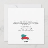 Geen plek als het adres waar je met Kerstmis thuis Feestdagenkaart (Achterkant)