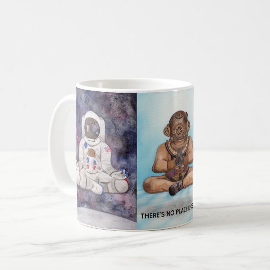 Geen plek als om - Coffee Mok Tea Cup (Voorkant links)