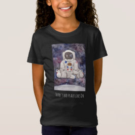 Geen plek als om - Kind stronaut T-shirt