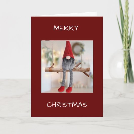 GEEN PLEK ALS THUIS/KERSTMIS VANUIT EEN Kabouter Kaart (Voorkant)
