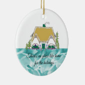 Geen plek als thuis voor Feestdagen keramisch Orna Keramisch Ornament (Rechts)