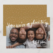 Geen plek om te gaan Afscheid 2023 Sneeuwrijk Nieu Feestdagenkaart (Voorkant / Achterkant)