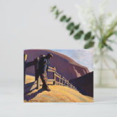 Geen plek om te gaan door Maynard Dixon Briefkaart (Staand voorkant)