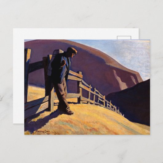 Geen plek om te gaan door Maynard Dixon Briefkaart (Voorkant / Achterkant)