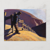 Geen plek om te gaan door Maynard Dixon Briefkaart (Voorkant)