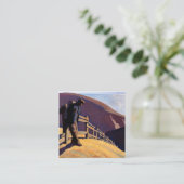 Geen plek om te gaan door Maynard Dixon Informatiekaartje (Staand voorkant)