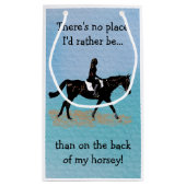 Geen plek waar ik liever zou zijn - Paardenpaarden Klein Cadeauzakje (Achterkant)