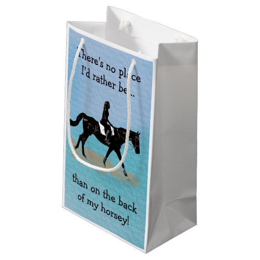 Geen plek waar ik liever zou zijn - Paardenpaarden Klein Cadeauzakje (Achterkant Gekanteld)