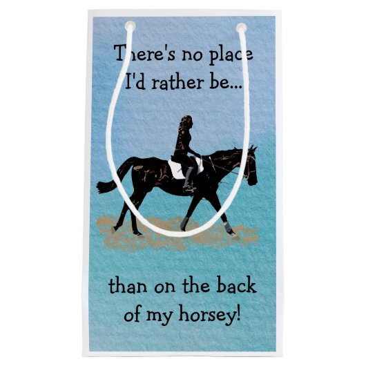 Geen plek waar ik liever zou zijn - Paardenpaarden Klein Cadeauzakje (Voorkant)